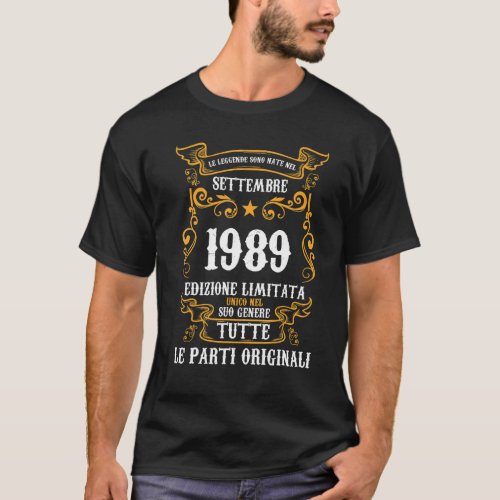 Leggende sono nate nel a Settembre 1989 33 Complea T_Shirt