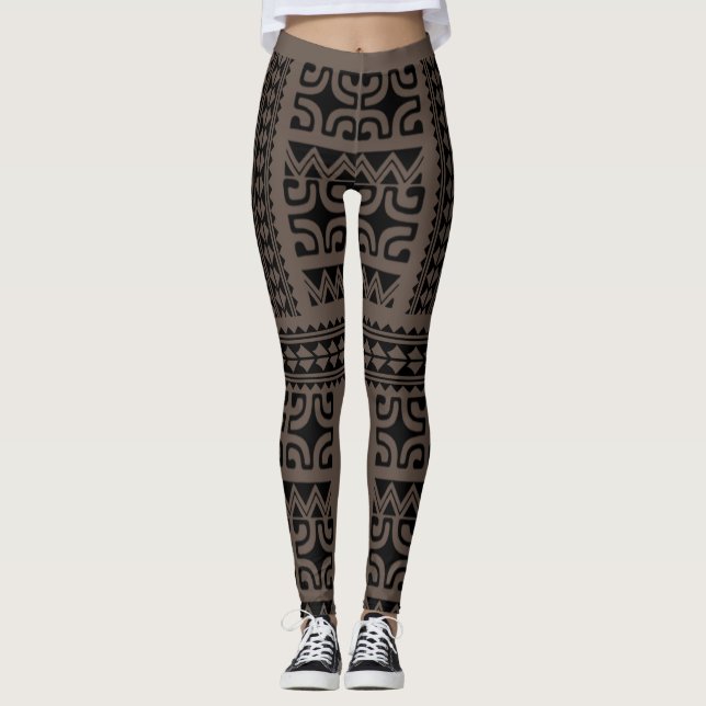 LEGGGINGS Tribal Tattoos Leggings (Front)