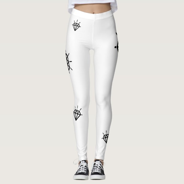Legging Female Diamant Black Detailing PATRIOTE (Front)