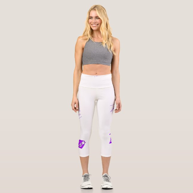 Legging with logo art purple (Front)