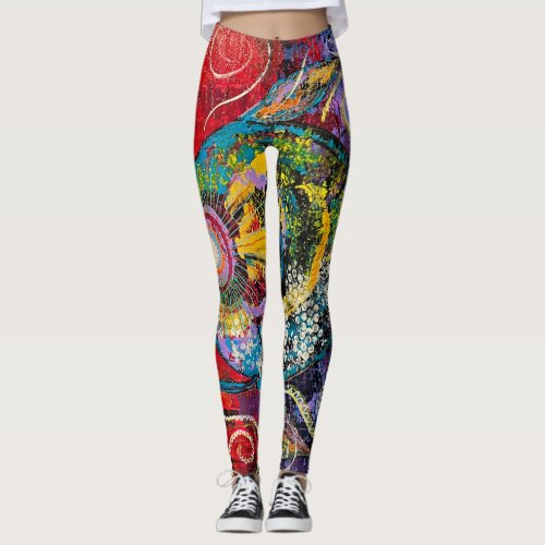 Leggings Abstract Art