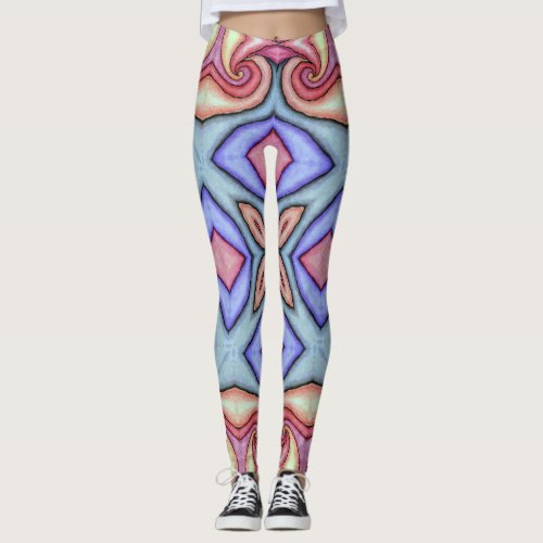 Leggings Abstract Colorful Kaleidoscope Leggings