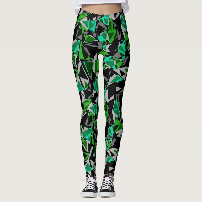 Leggings Abstract, Geometric, Triangles, Geometric (Front)