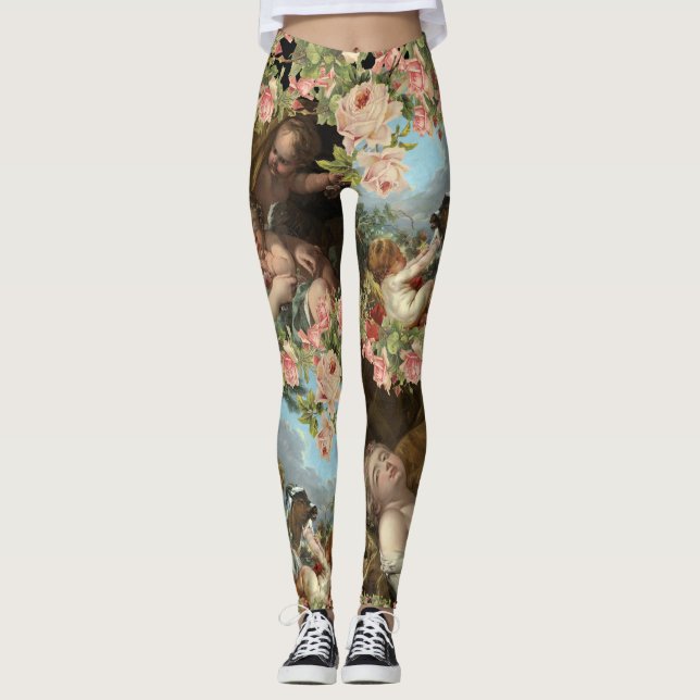 Leggings angels cherubs art off To stop (Front)