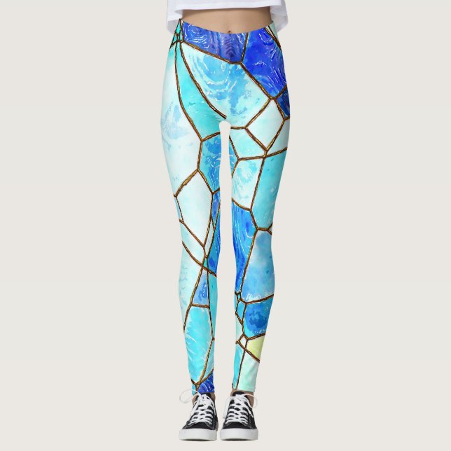 Leggings art print colorful and unique for Women (Front)