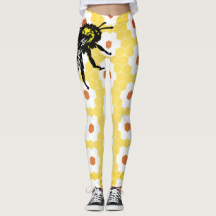 LEGGINGS BEE AND HONEYCOMB