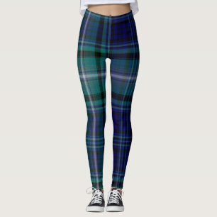 Leggings - Blue & Green Tartan