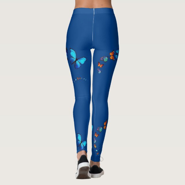Leggings butterfly satyr summer Yoga Maditation (Back)