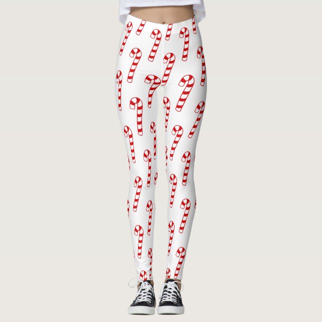 Leggings - Candy Canes (Front)