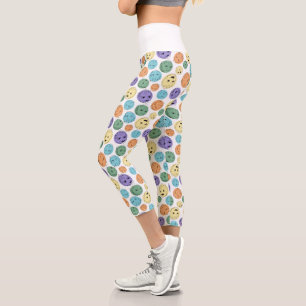 Leggings Capri Groot Colorful Circle Pattern