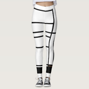 Leggings Composition I with Brown