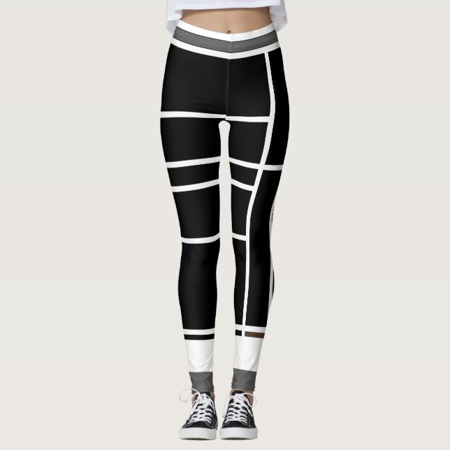 Leggings Composition I with Brown Invert (Front)