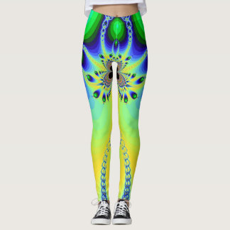 Leggings crazy flowers style