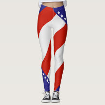 leggings-custom Colors of the American flag