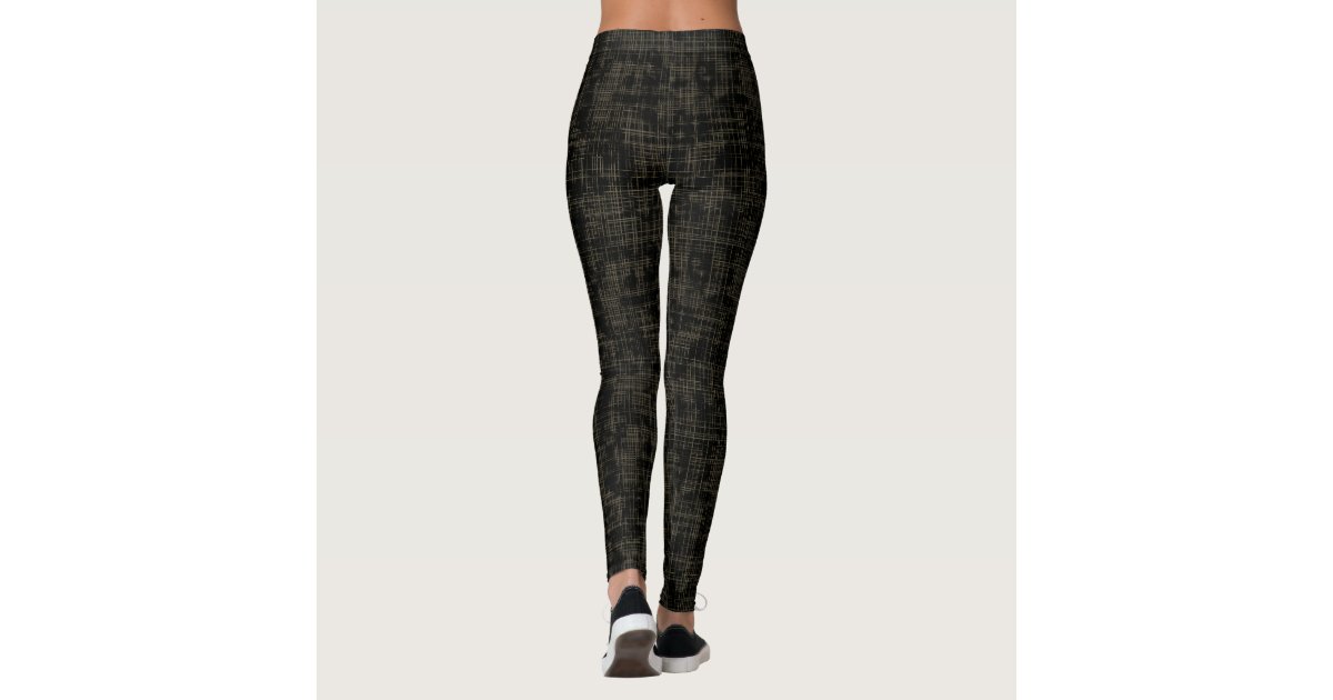 Leggings Distortion sepia lines.