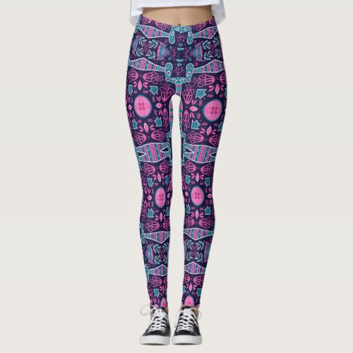 Leggings_Electric Geometrics Doodle Leggings 