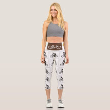 Leggings for a bicycle girl.