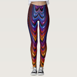 Leggings ~glossy gold blue ~ Original