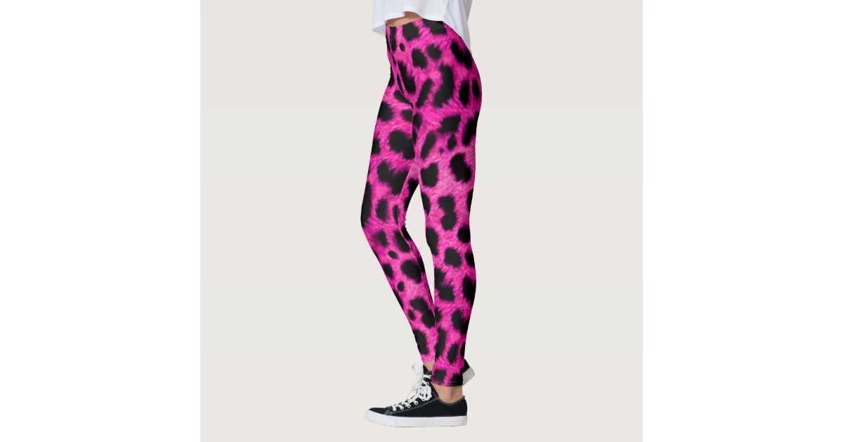 Leggings/Hot Pink Leopard Print Leggings