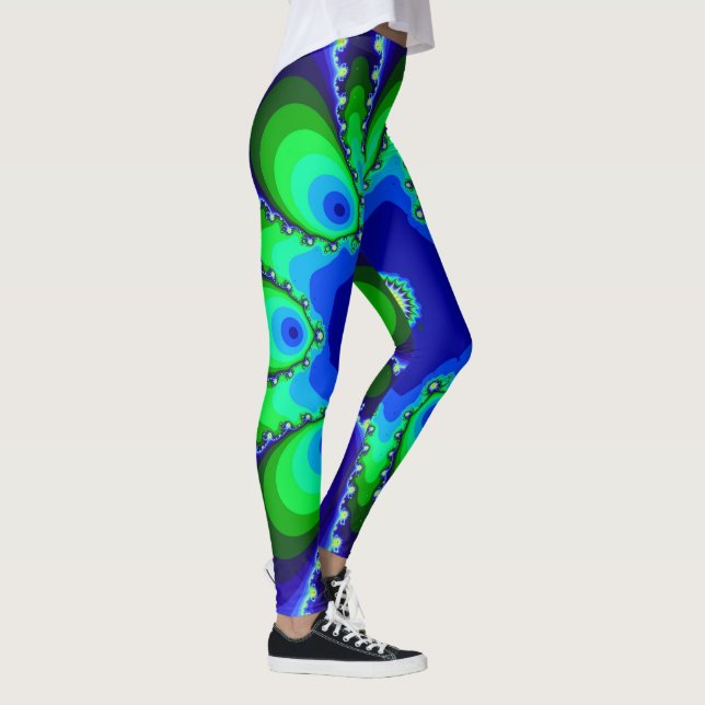 Leggings in fantastic style. Crazy colors (Right)