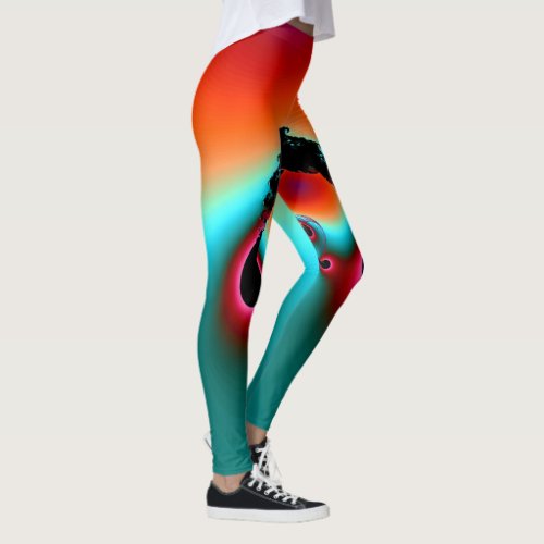 Leggings in fractal abstract style