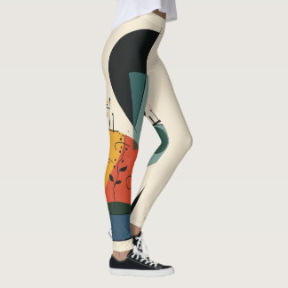 leggings in the style of Picasso