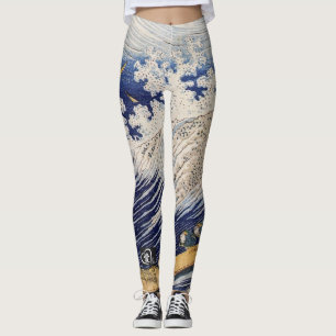 Leggings KANJI LOVE JAPANESE WOODBLOCK PRINT