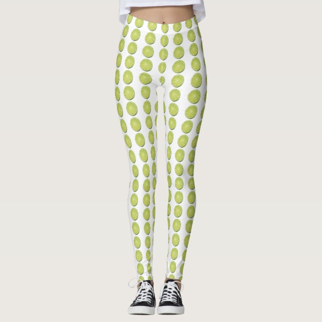 Leggings - Lime Slice 2 (Front)