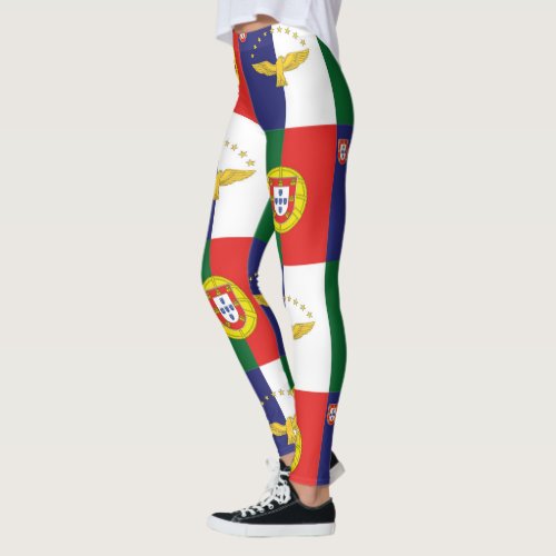 Leggings of Portugal flag and Azores Flag