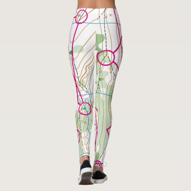 Leggings - Orienteeing course (Back)