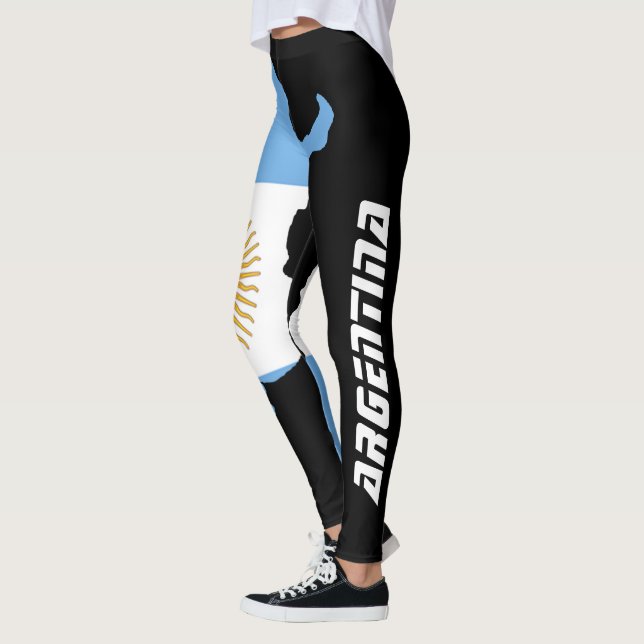 Leggings Patrióticos Personalizados Bandera Argent (Left)