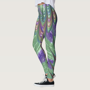 Leggings ~ purple green ~ Original