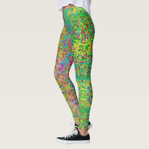 Leggings Purpurina Mosaic Colorful