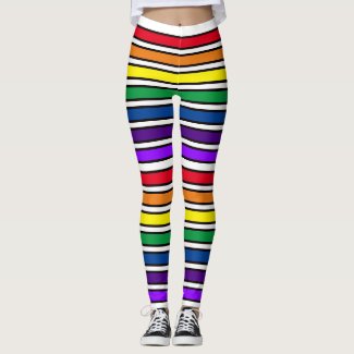 Leggings - Rainbow Colored Bars