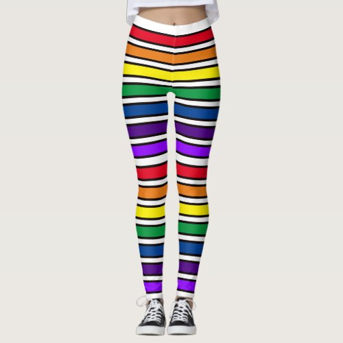 Leggings _ Rainbow Colored Bars