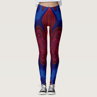 Leggings ~ red blue ~ Original