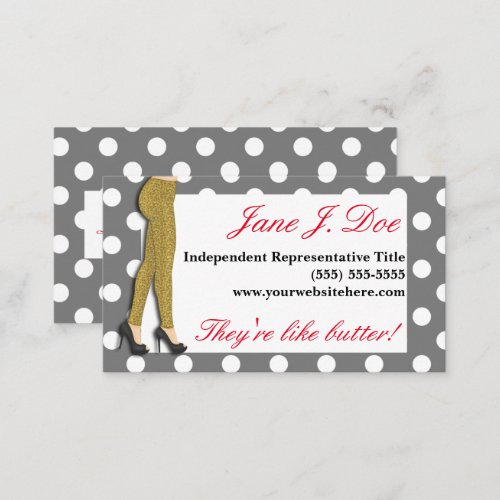 Leggings Sales Leopard Print Business Card