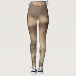 Leggings STORM CLOUDS AND CUSTOM MONOGRAM