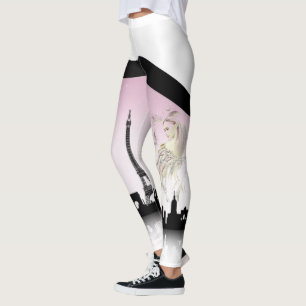 Leggings the Eiffel Tower and Paris
