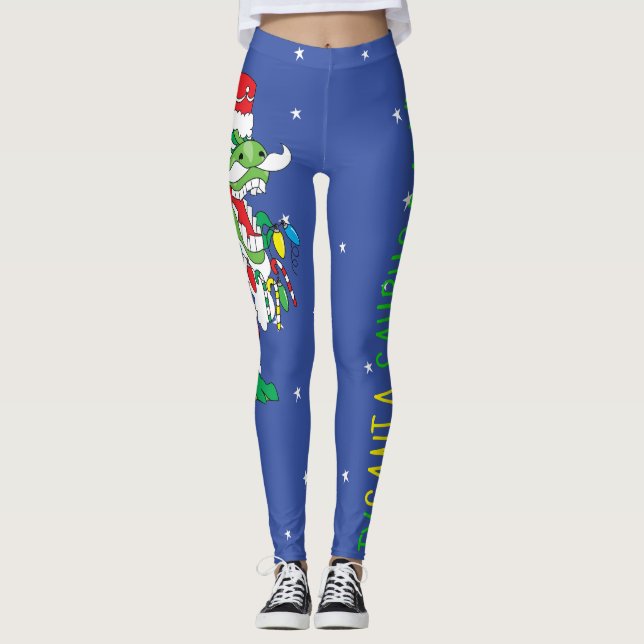 Leggings TySANTAsaurus Baby! (Front)