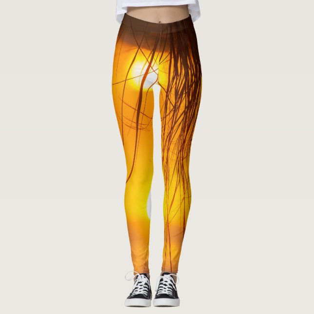 Leggings Upside Down Sunset (Front)