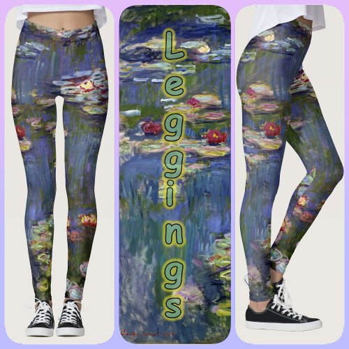 LEGGINGS _ Water Lillies _ Claude Monet