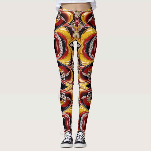Leggings with Belgian Colors design (Front)