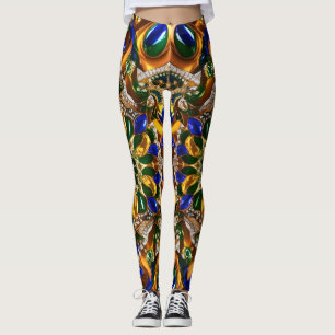 Leggings with Brazil Colors design