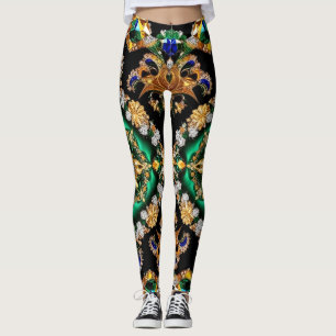 Leggings with Brazilian Colors design