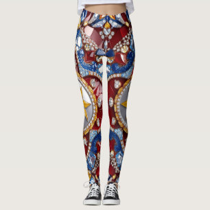 Leggings with Colombian Colors design