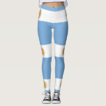 Leggings with flag of Argentina<br><div class="desc">Add a touch of Argentine pride to your wardrobe with our exclusive leggings featuring the flag of Argentina! Crafted with meticulous attention to detail, these leggings are more than just a comfortable piece of clothing; they’re a celebration of Argentina’s heritage and cultural pride. The elegant design prominently displays the iconic...</div>