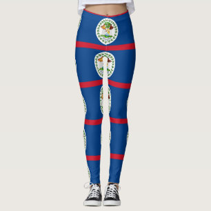 Leggings with flag of Belize
