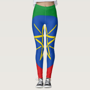 Leggings with flag of Ethiopia
