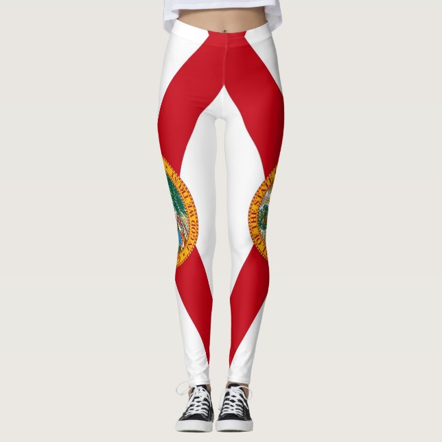 Leggings with flag of Florida State, USA (Front)